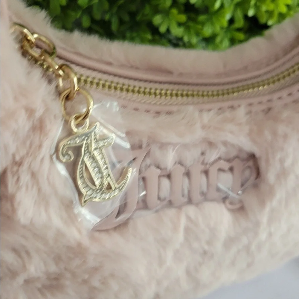 NWT Juicy Couture dusty blush semi charmed  coho bag $99